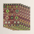Moroccan Sunset Bohemian Geometric Pattern Wrapping Paper Gallery Image 3