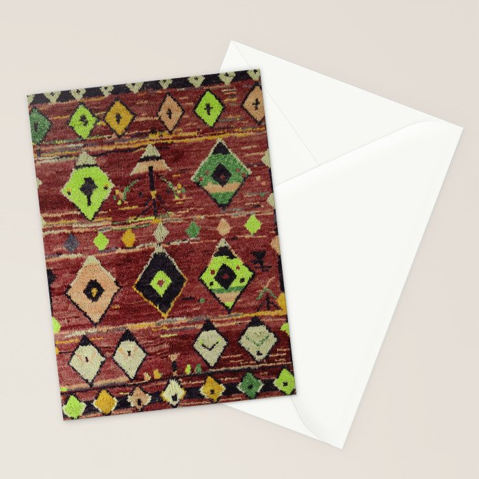 Moroccan Sunset Bohemian Geometric Pattern Stationery Card Gallery Image 2
