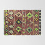 Moroccan Sunset Bohemian Geometric Pattern Rug Gallery Image 2