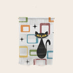 Mid Century black cat Wall Hanging Gallery Image 1
