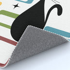 Mid Century black cat Rug Gallery Image 4