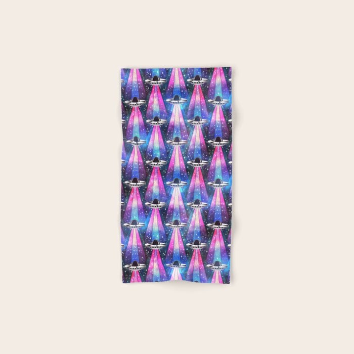 Cosmic UFO Bath Towel Gallery Image 1