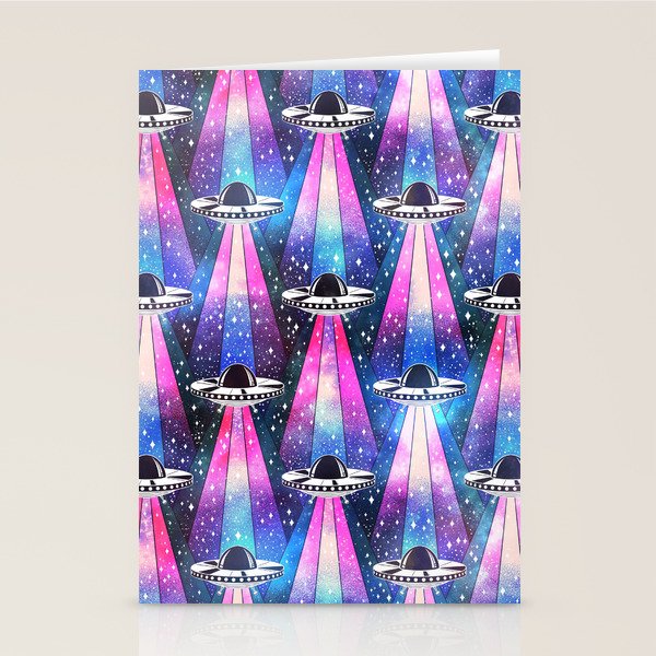 Cosmic UFO Stationery Card Gallery Image 1