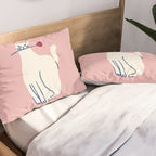 Casanova cat - the whimsical Catsanova Pillow Sham Gallery Image 2