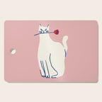 Casanova cat - the whimsical Catsanova Cutting Board Gallery Image 1