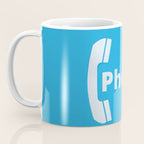 Vintage Pay Phone Booth Old School Retro Telephone Blue Sign Coffee Mug Gallery Image 3