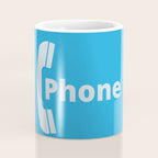 Vintage Pay Phone Booth Old School Retro Telephone Blue Sign Coffee Mug Gallery Image 4