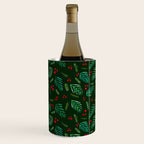 Christmas tree branches and berries - green Wine Chiller Gallery Image 1