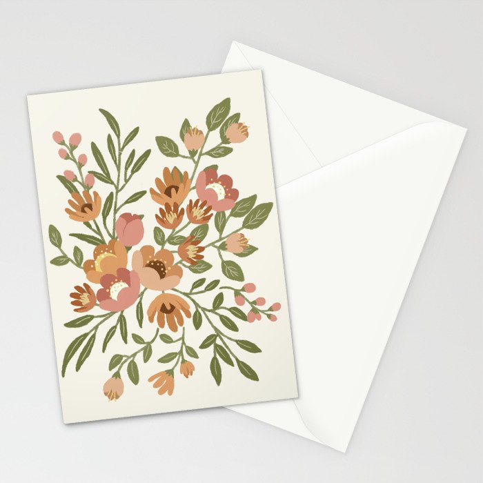 Freya Flowers Stationery Card Gallery Image 2