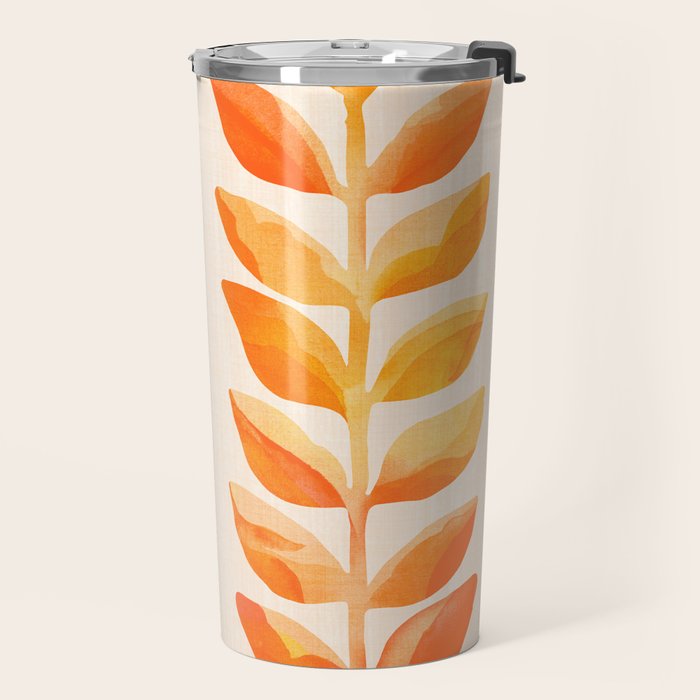 Festive Tropics - Colorful Botanical Painting Travel Mug Gallery Image 2