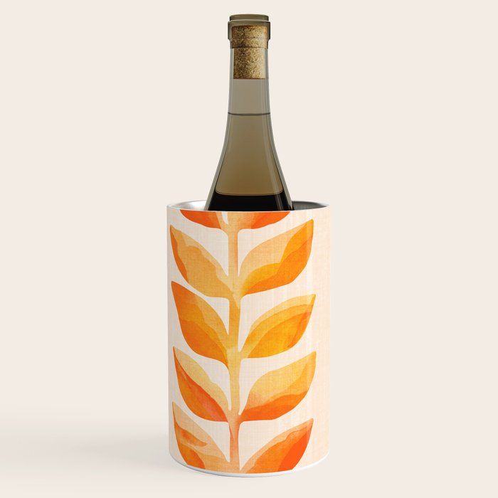 Festive Tropics - Colorful Botanical Painting Wine Chiller Gallery Image 3