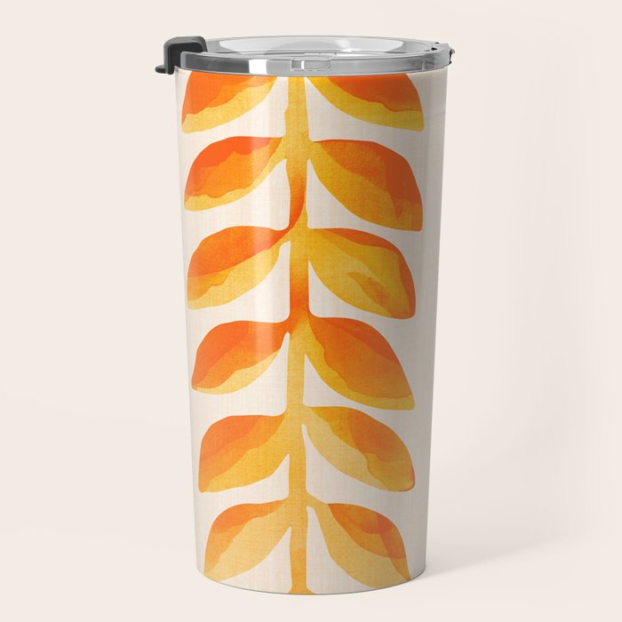 Festive Tropics - Colorful Botanical Painting Travel Mug Gallery Image 3