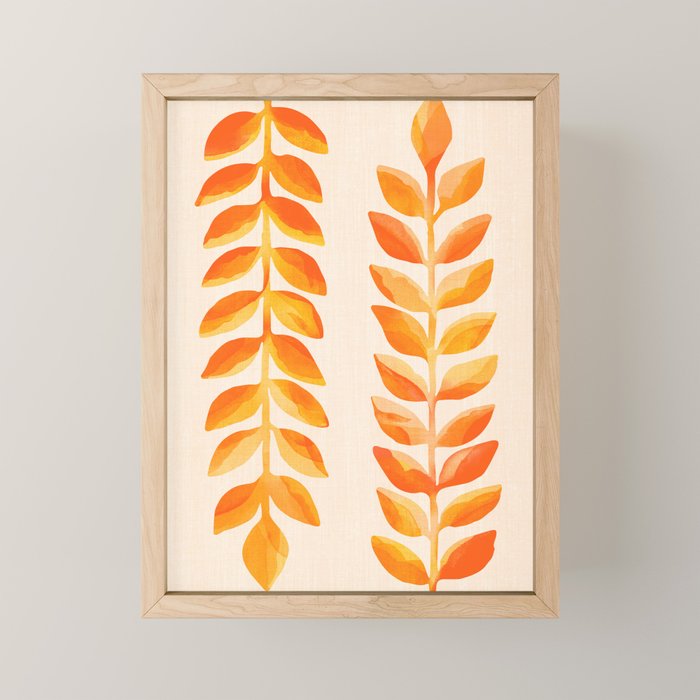 Festive Tropics - Colorful Botanical Painting Mini Art Print Gallery Image 1