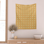 Gingham Flower Wall Tapestry Gallery Image 2