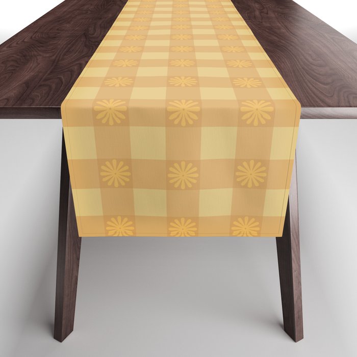 Gingham Flower Table Runner Gallery Image 1