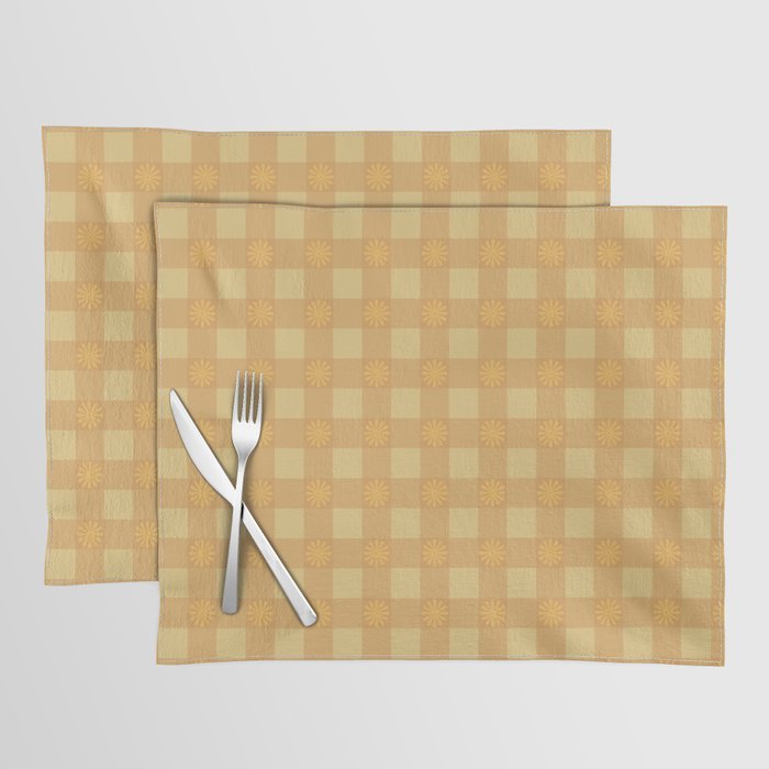 Gingham Flower Placemat Gallery Image 1