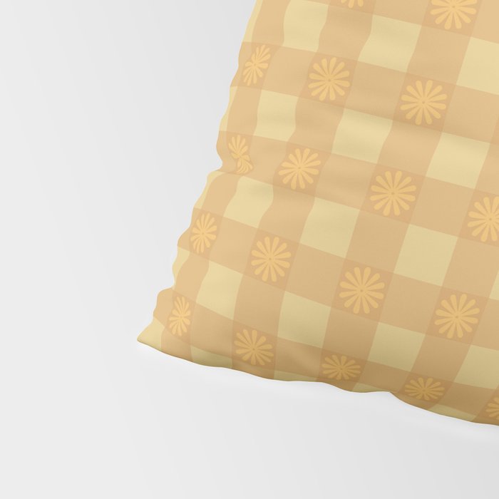 Gingham Flower Pillow Sham Gallery Image 4
