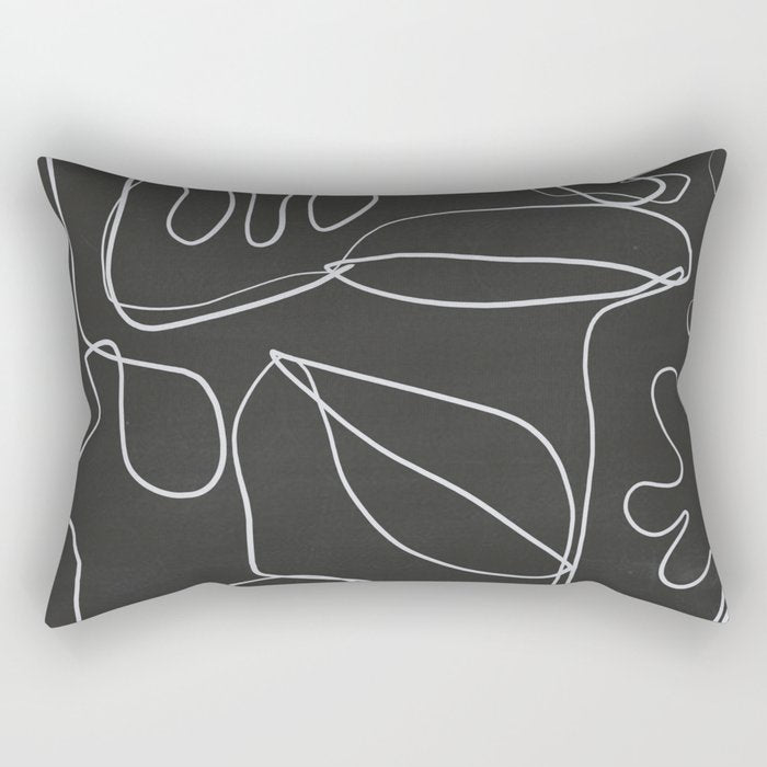 Abstract line art 10/2 Rectangular Pillow Gallery Image 1