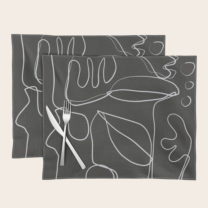 Abstract line art 10/2 Placemat Gallery Image 1