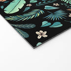 Tropical Dragon in Peach Welcome Mat Gallery Image 2