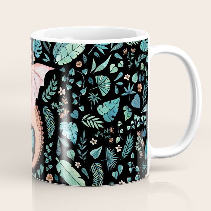 Tropical Dragon in Peach Coffee Mug Gallery Image 1