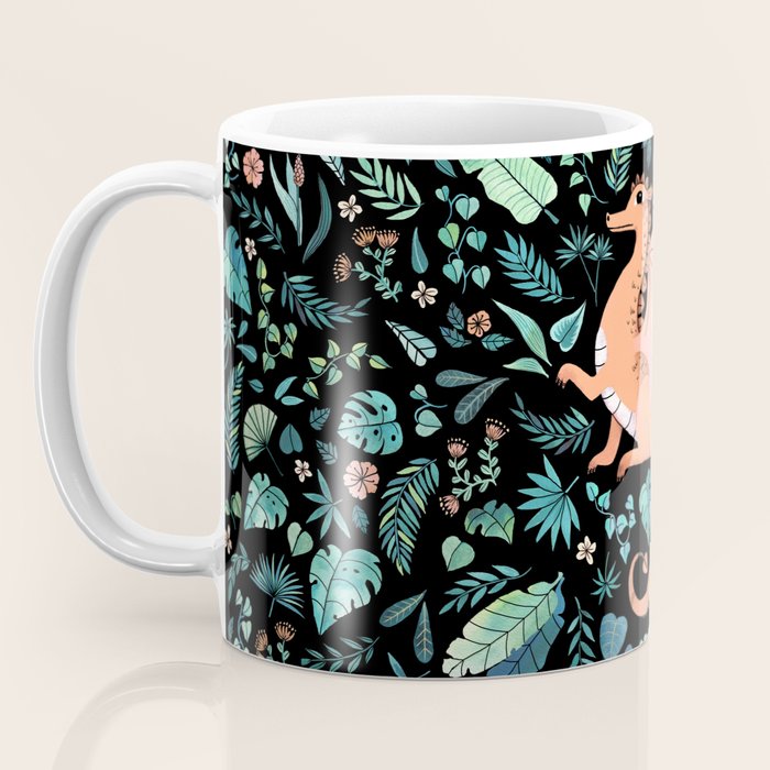 Tropical Dragon in Peach Coffee Mug Gallery Image 3