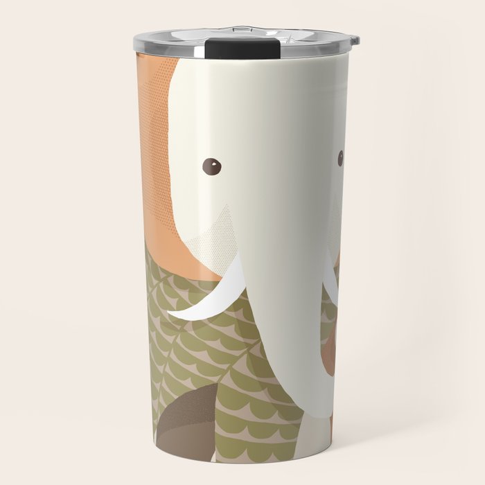 Whimsical Elephant Travel Mug Gallery Image 1