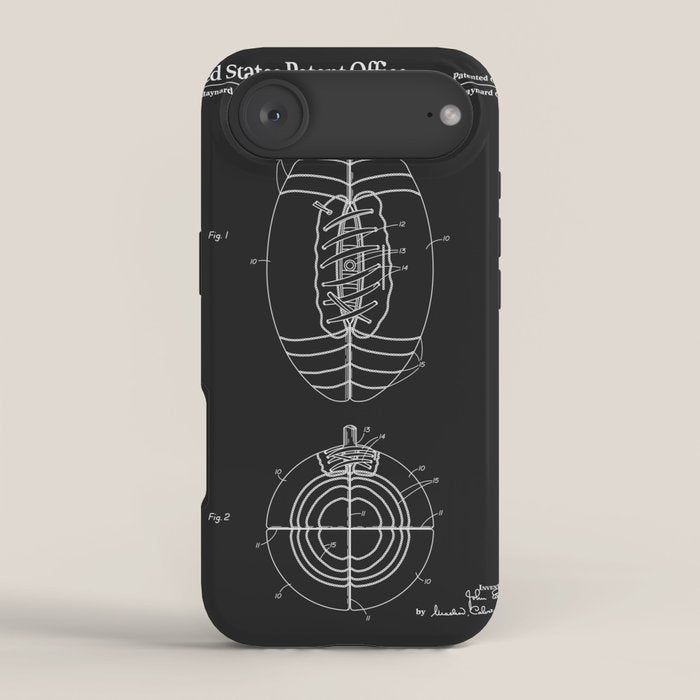Football Patent - Black iPhone Case Gallery Image 2