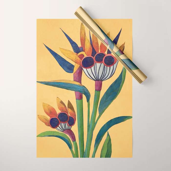 Bird of Paradise in Tropical Bloom Wrapping Paper Gallery Image 1