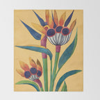 Bird of Paradise in Tropical Bloom Throw Blanket Gallery Image 2