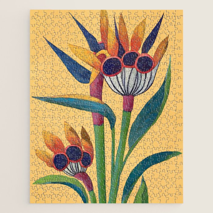 Bird of Paradise in Tropical Bloom Jigsaw Puzzle Gallery Image 1