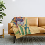 Bird of Paradise in Tropical Bloom Throw Blanket Gallery Image 1