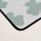 Clovers XXIX Teal Green Botanical Pattern Desk Mat Gallery Image 4