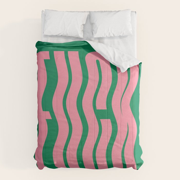 Favorite Word: Tropical Wavy Edition Comforter Gallery Image 1