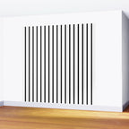 Vertical Black Stripes Pattern Wall Mural Gallery Image 2