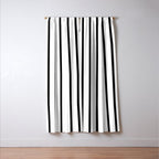 Vertical Black Stripes Pattern Window Curtain Gallery Image 3