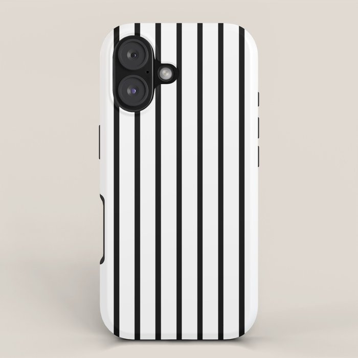 Vertical Black Stripes Pattern iPhone Case Gallery Image 1