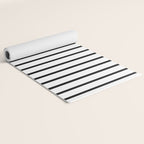 Vertical Black Stripes Pattern Yoga Mat Gallery Image 2
