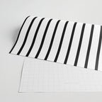 Vertical Black Stripes Pattern Wrapping Paper Gallery Image 2