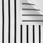 Vertical Black Stripes Pattern Wall Tapestry Gallery Image 3
