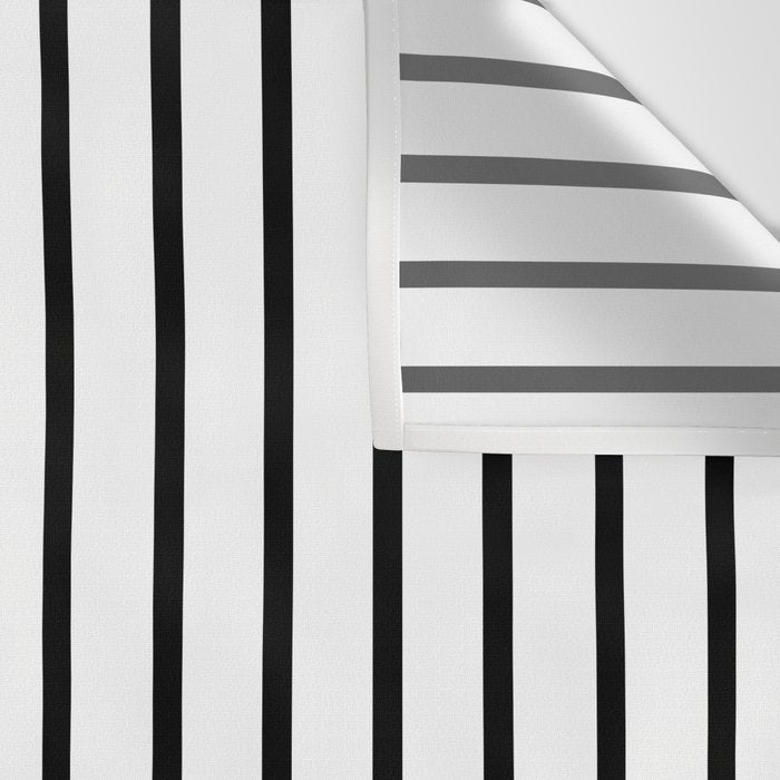 Vertical Black Stripes Pattern Wall Tapestry Gallery Image 3