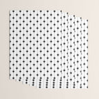 Midcentury Stars and Dots Classic Pattern in Black and White Wrapping Paper Gallery Image 3