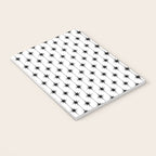 Midcentury Stars and Dots Classic Pattern in Black and White Notebook Gallery Image 3