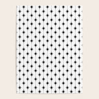 Midcentury Stars and Dots Classic Pattern in Black and White Poster Gallery Image 4