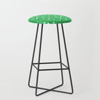 Green eco friendly house city pattern Stool Gallery Image 1
