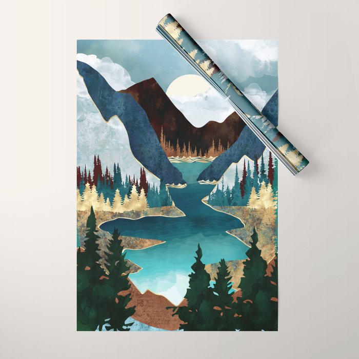 River Vista Wrapping Paper Gallery Image 1