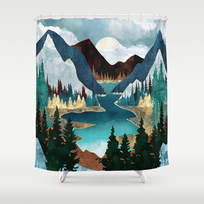 River Vista Shower Curtain Gallery Image 1