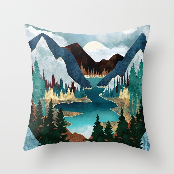 River Vista Throw Pillow Gallery Image 1