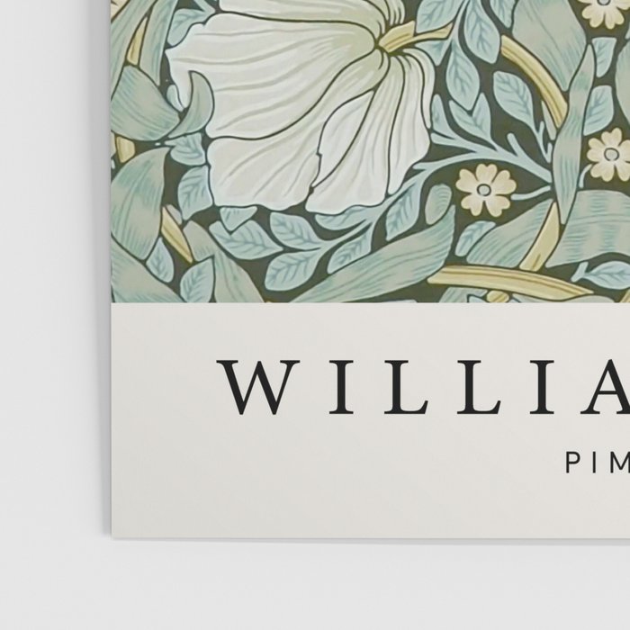 William Morris - Pimpernel Art Print, Vintage Museum Exhibition Art, Botanical Floral Pattern Poster Gallery Image 3