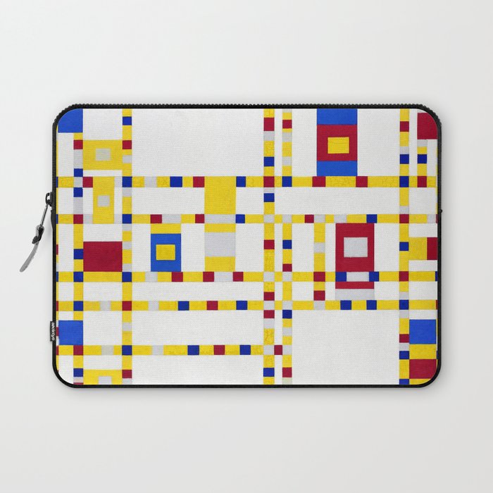 Piet Mondrian Broadway Boogie Woogie Laptop Sleeve Gallery Image 1